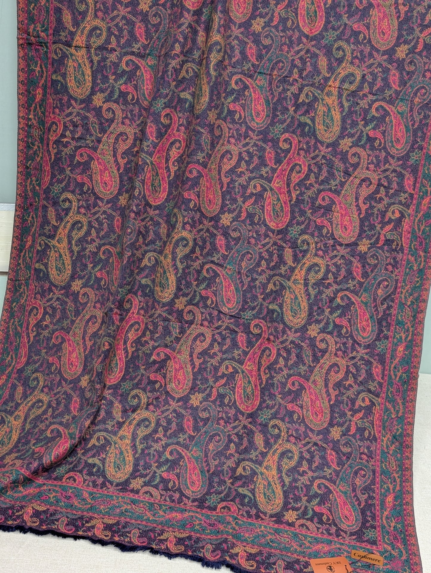 Chiffon Dupatta Aar Work Full Embroidered Large Size | Black